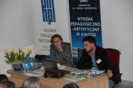 Sesja nr II, referat mgra Łukasza Faszczy, prowadzi prof. Agnieszka Zabłocka-Kos.